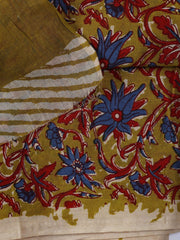 Printed Cotton Blend Unstitched Suit With Dupatta
