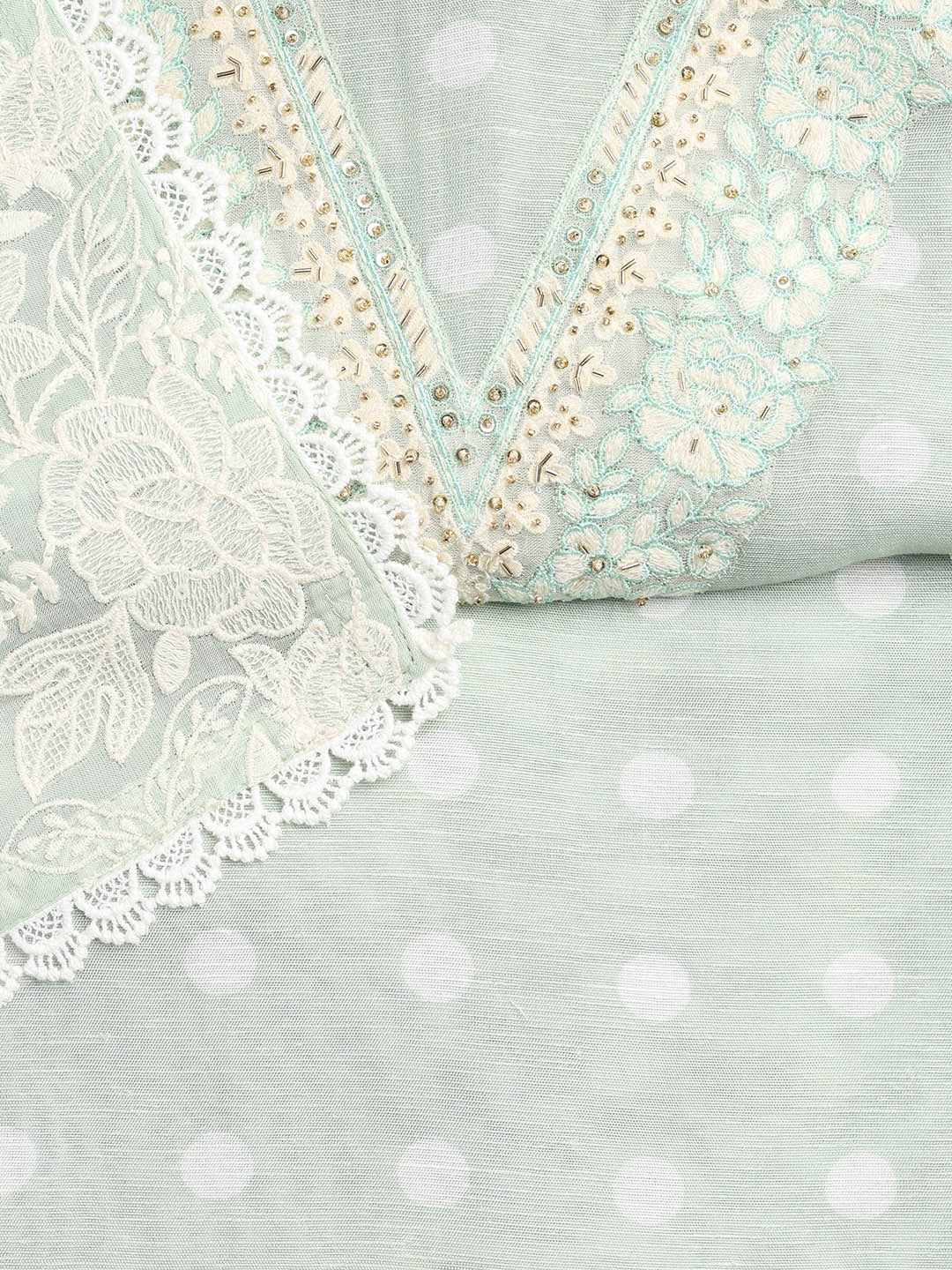 Embroidery Linen Unstitched Suit With Dupatta