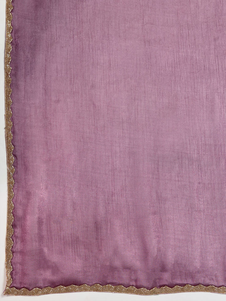 Embroidered Burberry Saree