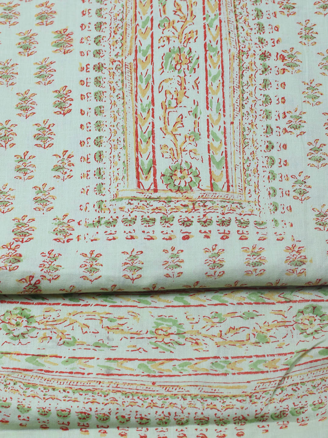 Printed Cotton Blend Unstitched Suit Piece With Dupatta