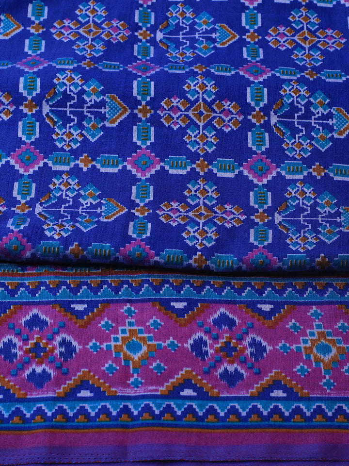 Art Silk Unstitched Suit Piece With Dupatta