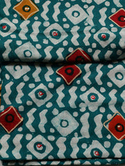 Printed Cotton Blend Unstitched Suit With Dupatta