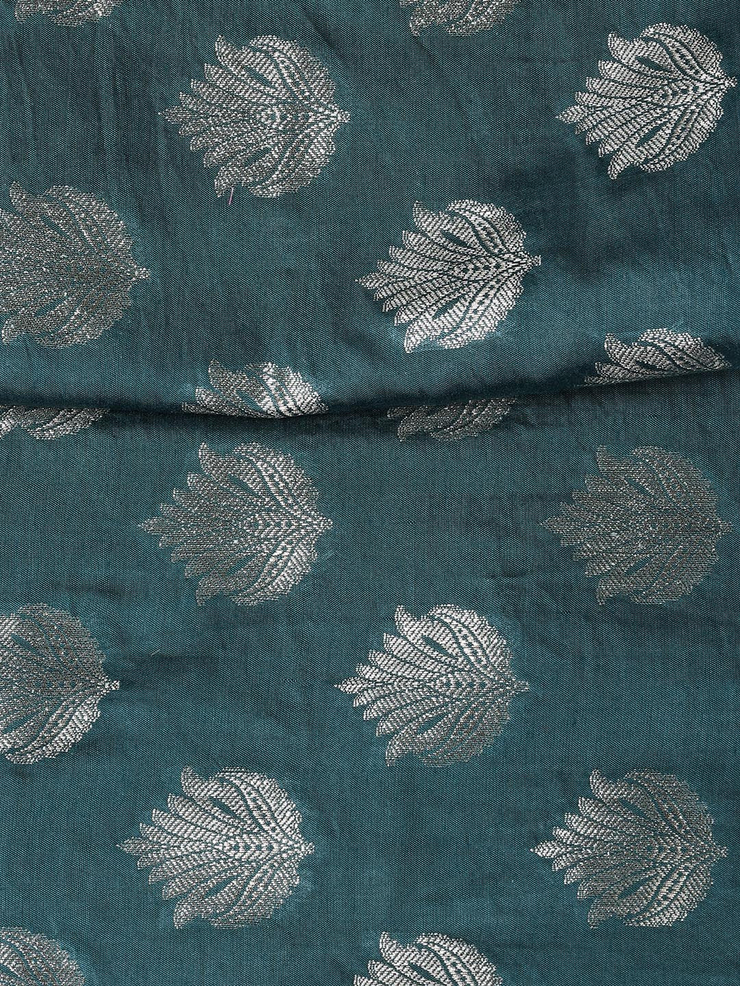 Woven Chanderi Unstitched Suit With Dupatta
