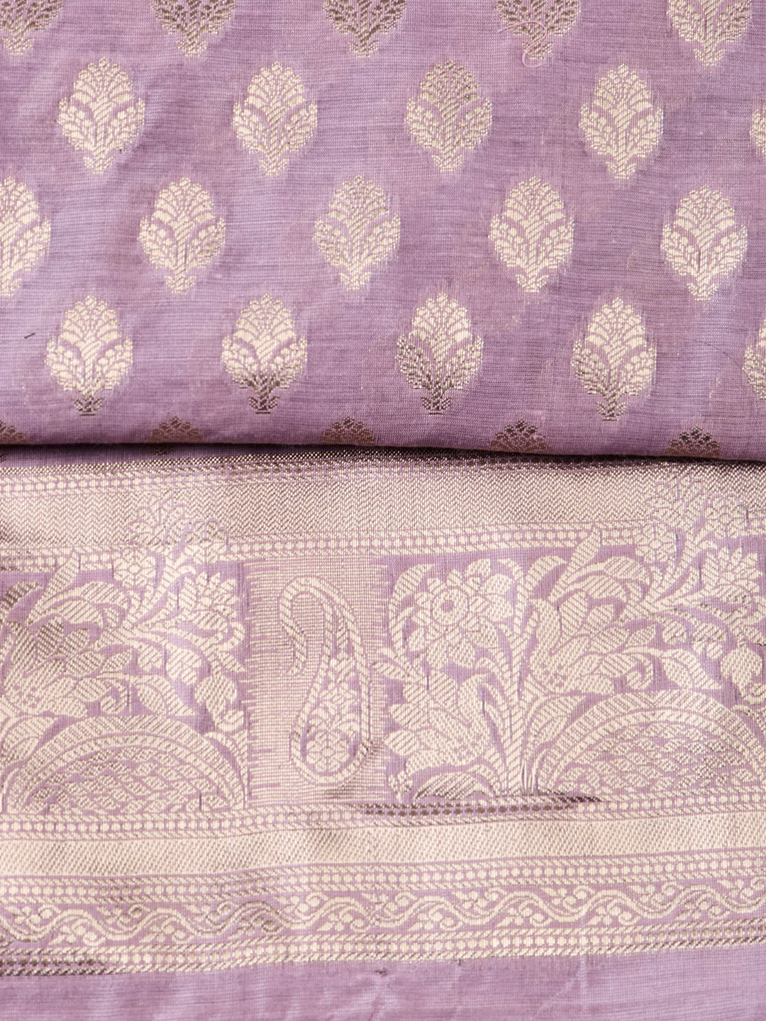 Woven Chanderi Unstitched Suit With Dupatta