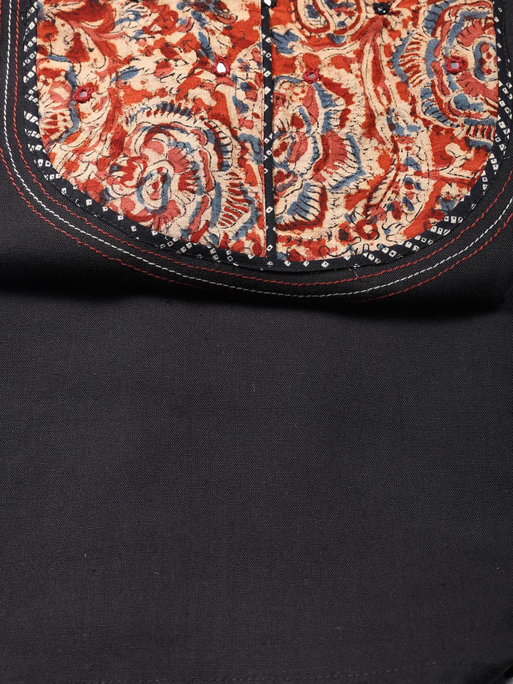 Printed Cotton Blend Unstitched Suit Piece With Dupatta