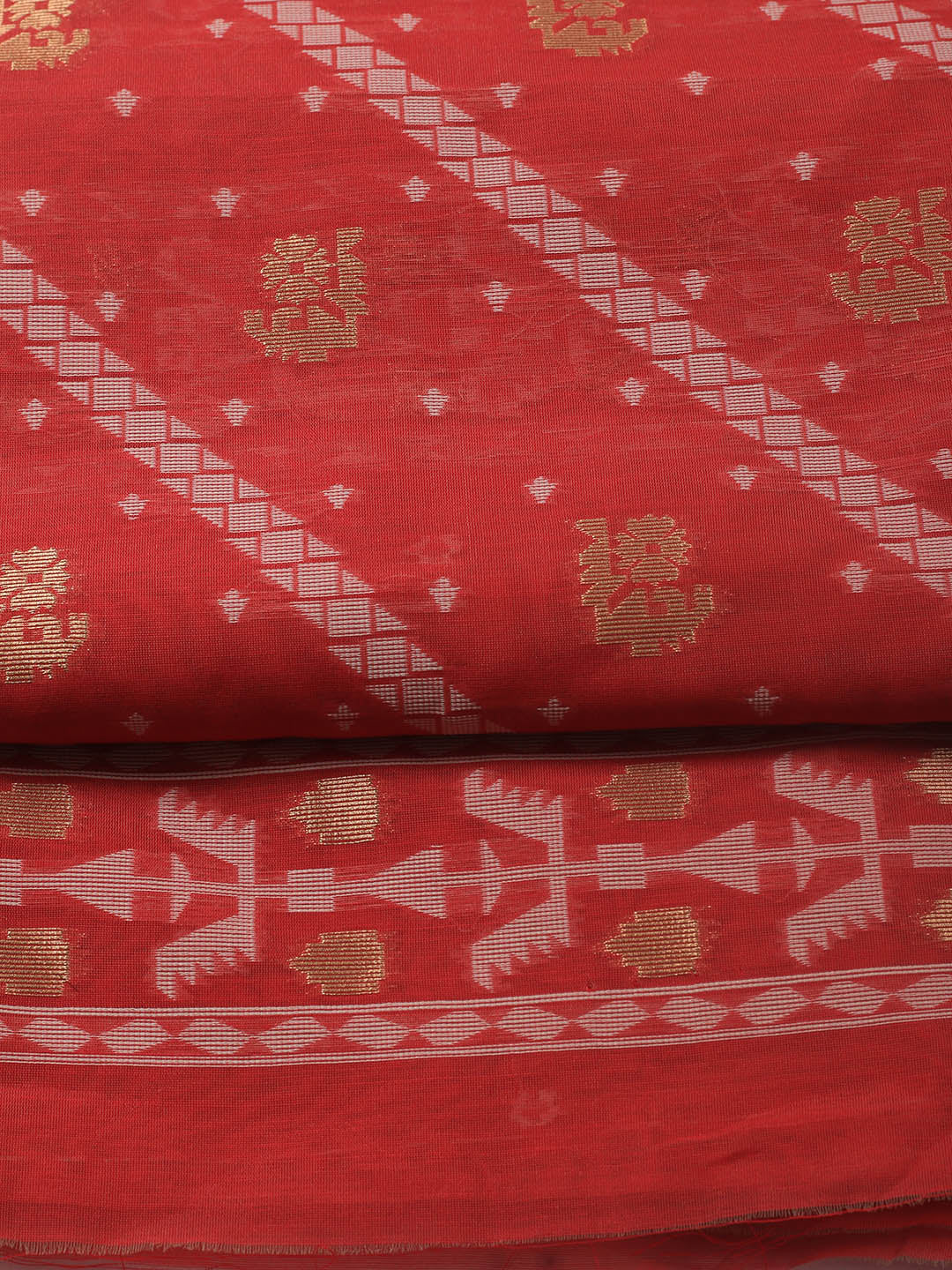 Jamdani Chanderi Unstitched Suit Piece With Dupatta