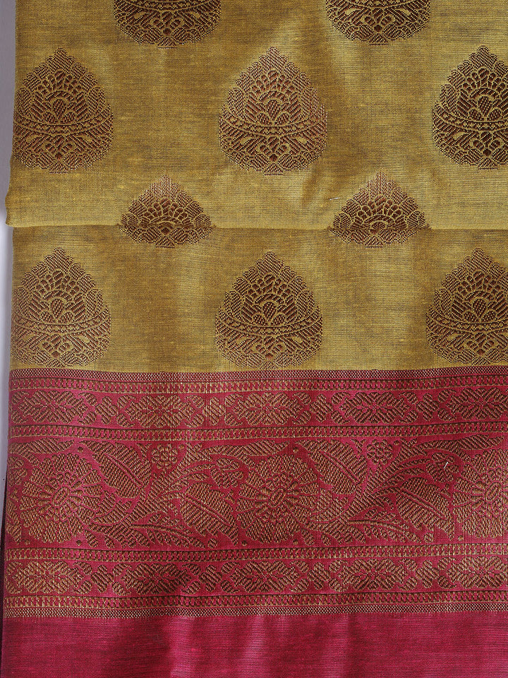Banarasi Chanderi Unstitched Suit With Dupatta