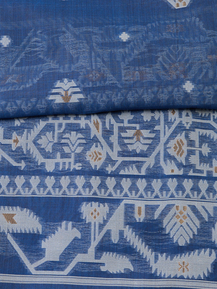 Jamdani Chanderi Unstitched Suit Piece With Dupatta