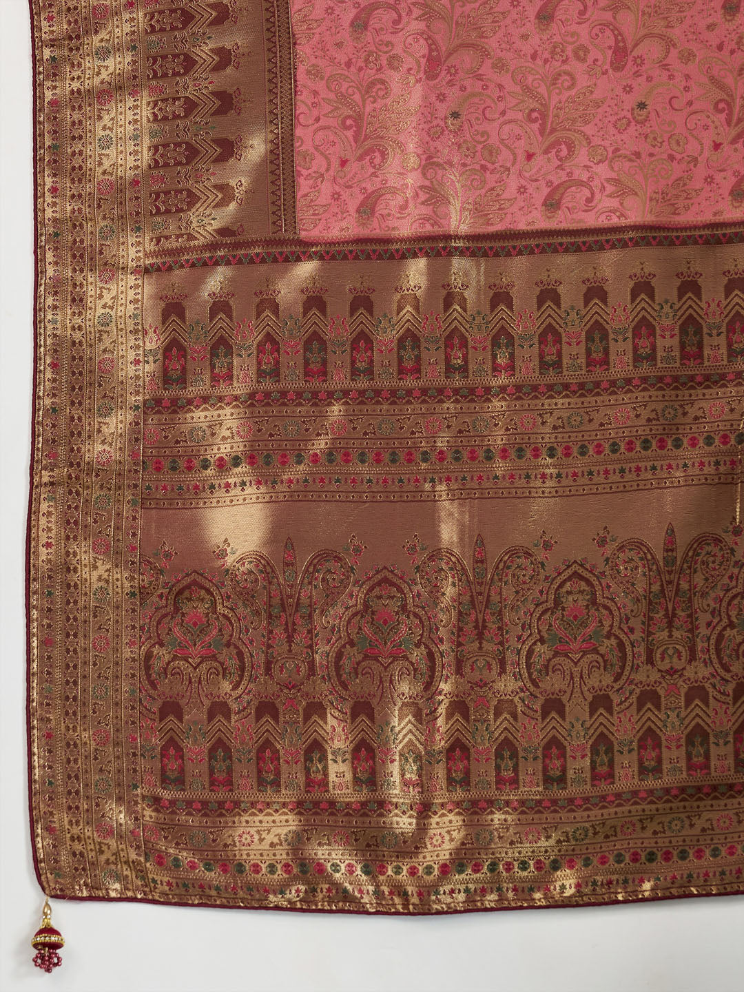 Woven Design Meenakari Kanjivaram Silk Saree