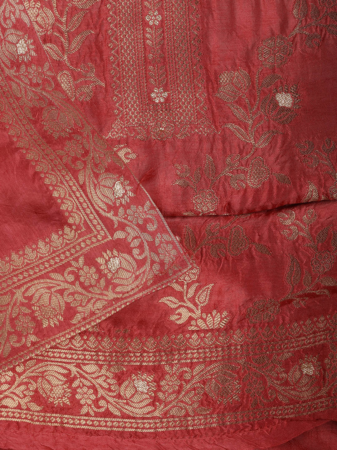 Embroidered Chanderi Unstitched Suit Piece With Dupatta
