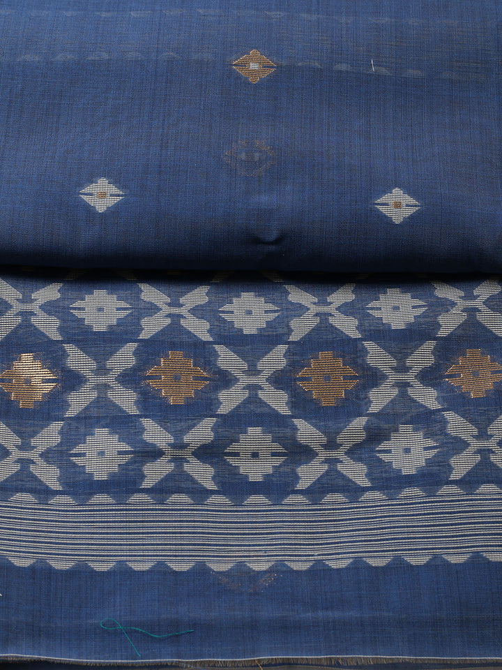 Jamdani Chanderi Unstitched Suit Piece With Dupatta
