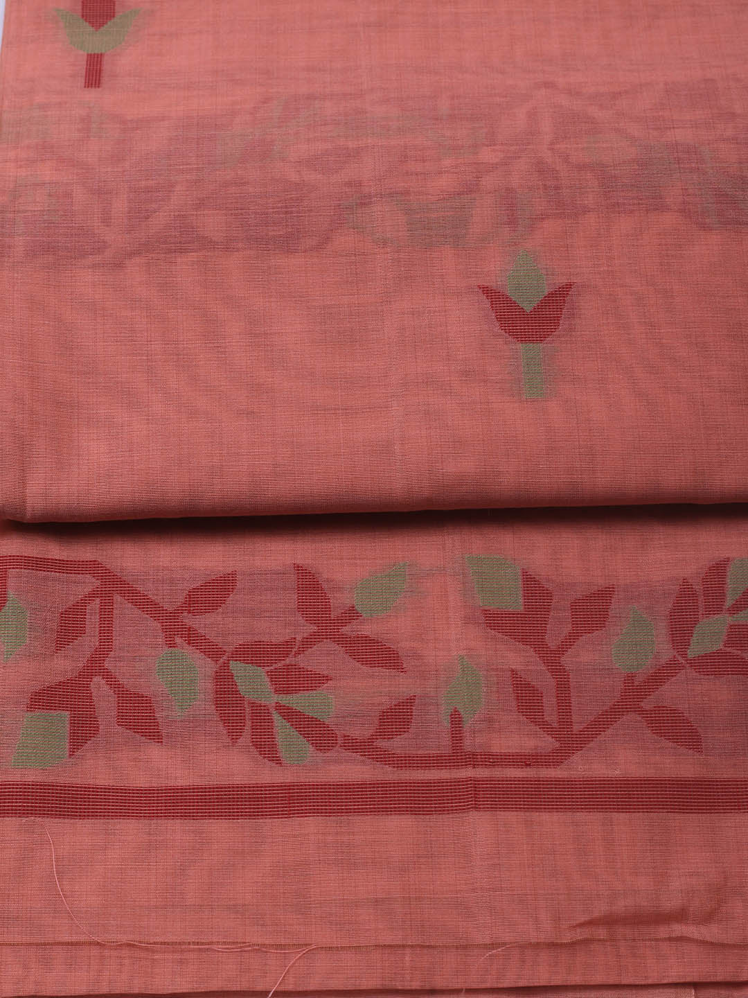 Jamdani Chanderi Unstitched Suit Piece With Dupatta