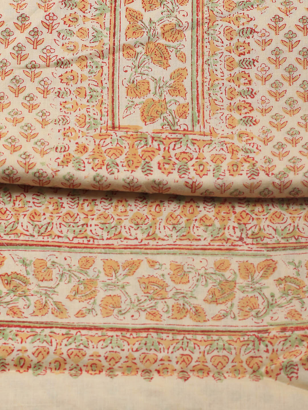 Printed Cotton Blend Unstitched Suit Piece With Dupatta