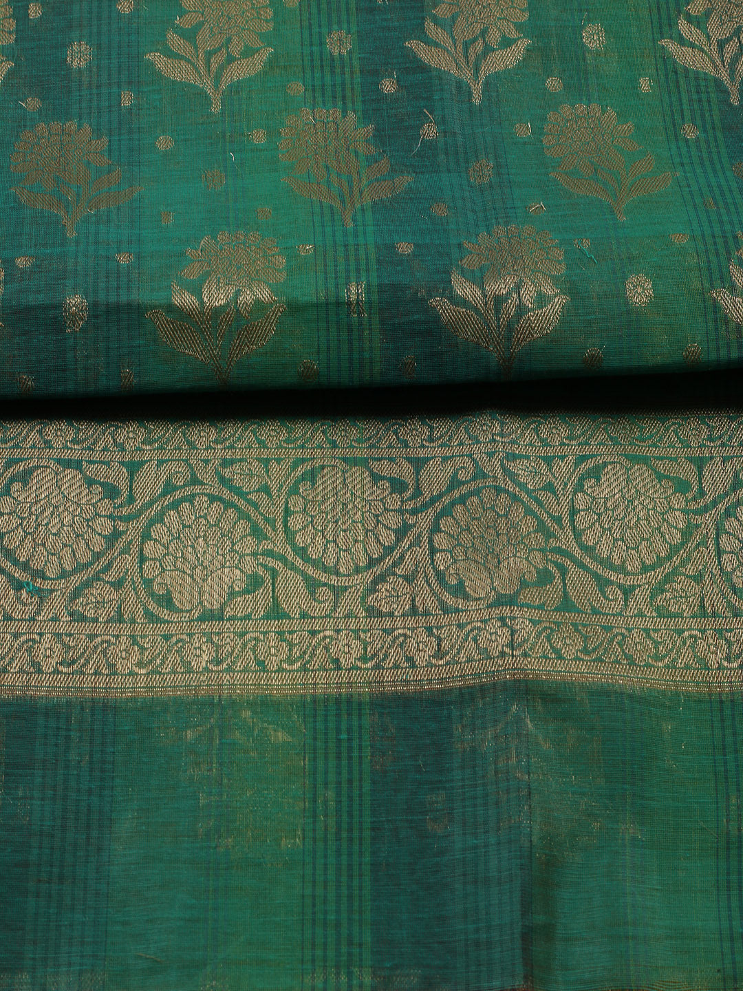 Woven Chanderi Unstitched Suit With Dupatta