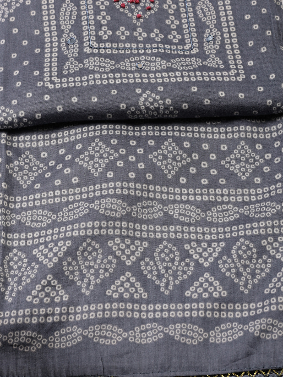 Printed Linen Unstitched Suit With Dupatta