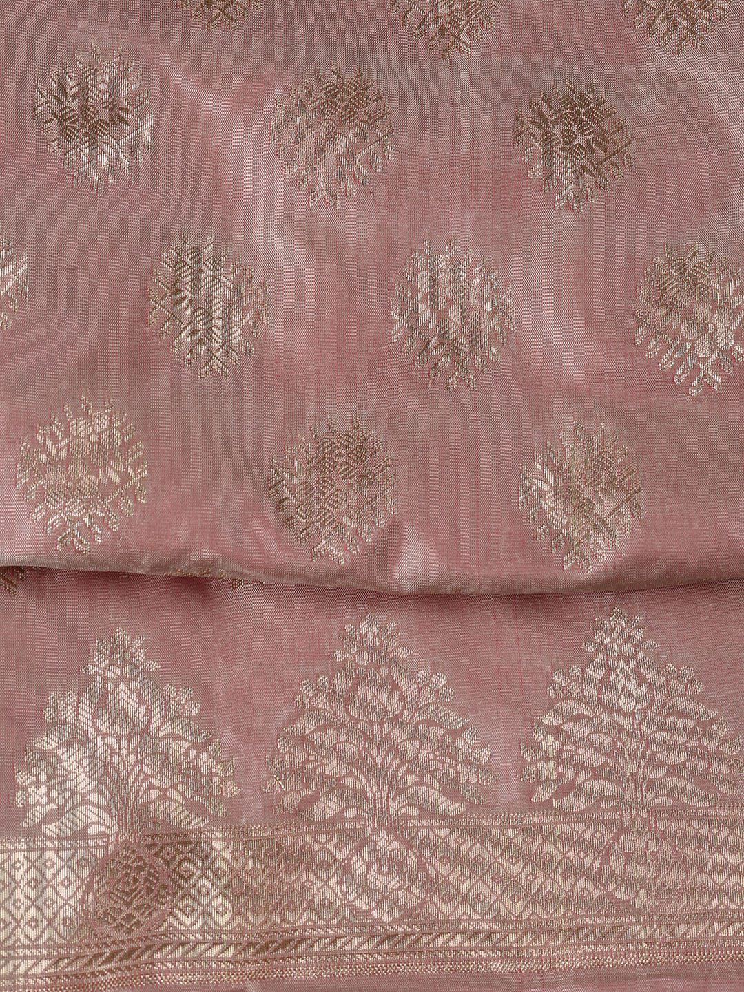 Woven Chanderi Unstitched Suit Piece With Dupatta