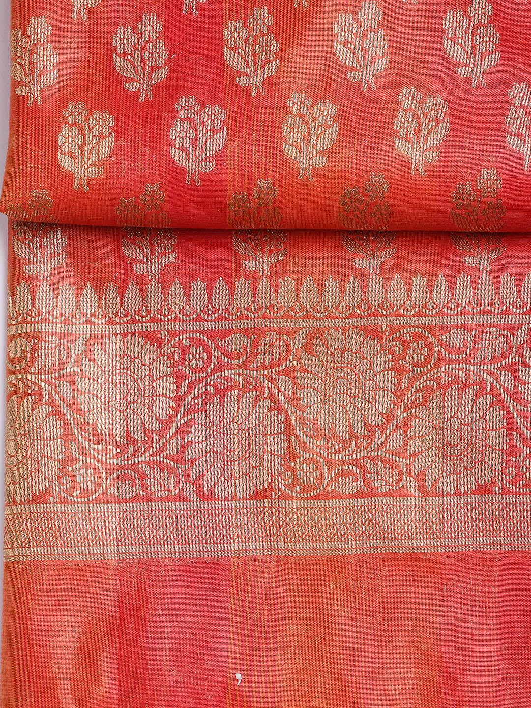 Woven Chanderi Unstitched Suit With Dupatta