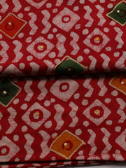 Printed Cotton Blend Unstitched Suit With Dupatta
