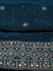 Woven Art Silk Unstitched Suit Piece With Dupatta