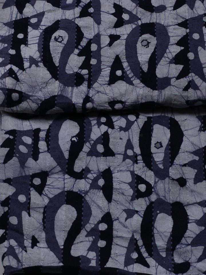 Printed Cotton Blend Unstitched Suit With Dupatta