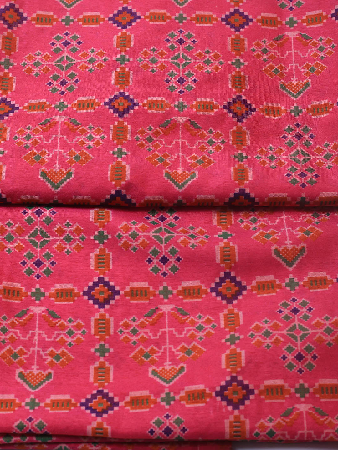 Art Silk Unstitched Suit Piece With Dupatta