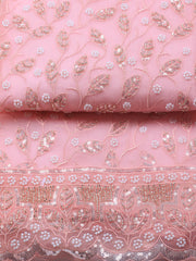 Embroidered Chiffon Unstitched Suit With Dupatta
