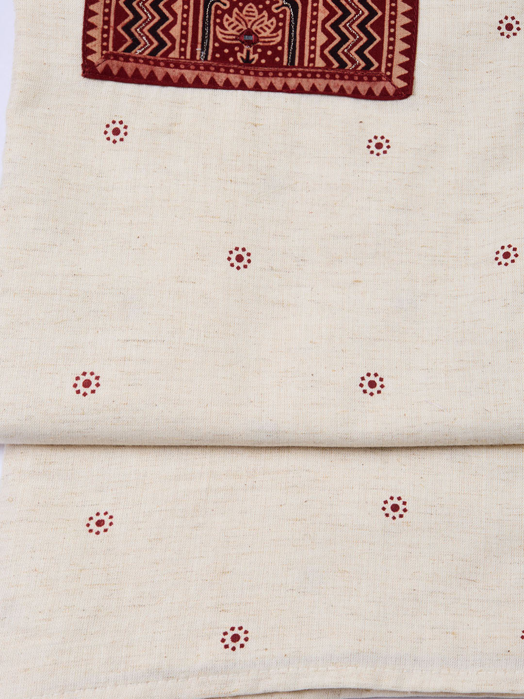 Printed Cotton Blend Unstitched Suit Piece With Dupatta