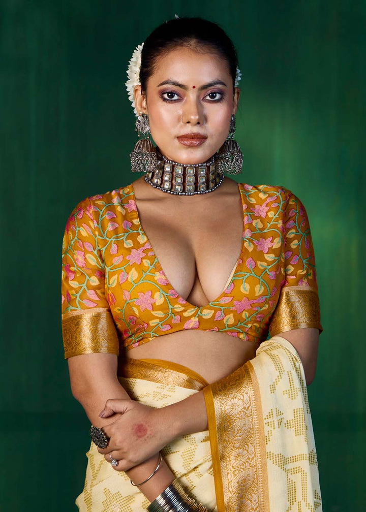 Bandhani Printed Georgette Saree