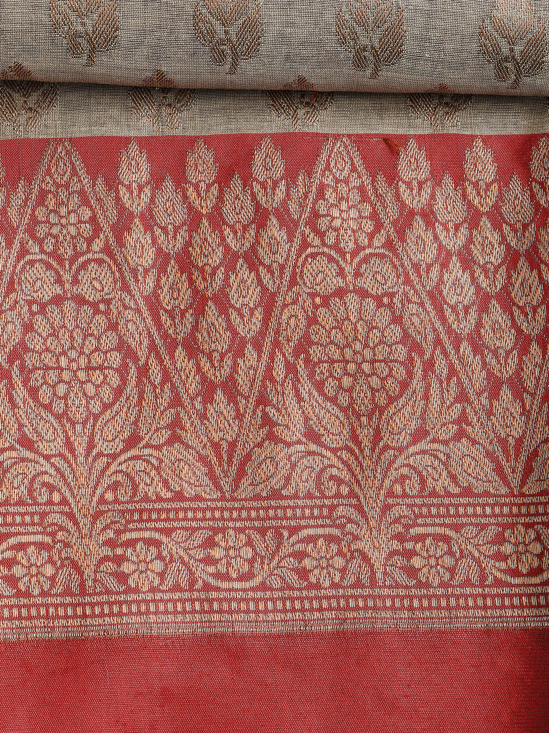 Woven Chanderi Unstitched Suit With Dupatta