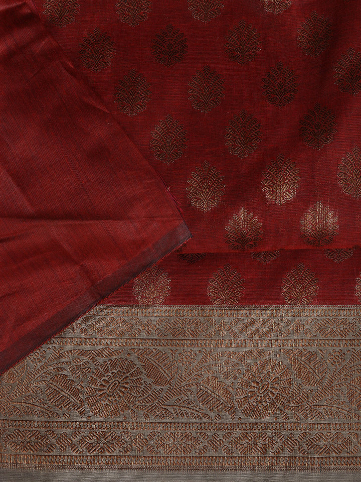 Banarasi Chanderi Unstitched Suit With Dupatta