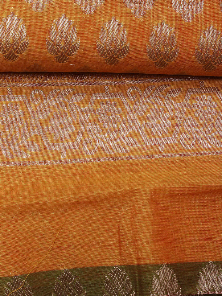 Woven Banarasi Chanderi Unstitched Suit With Dupatta