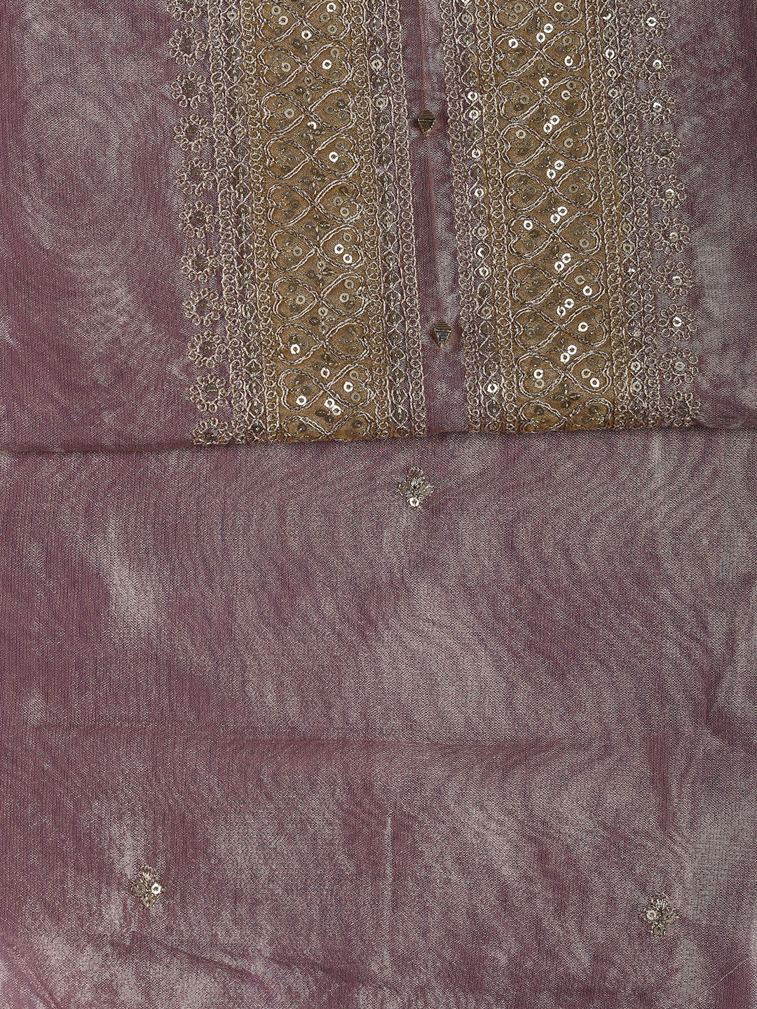 Neck Embroidery Tissue Unstitched Suit With Dupatta