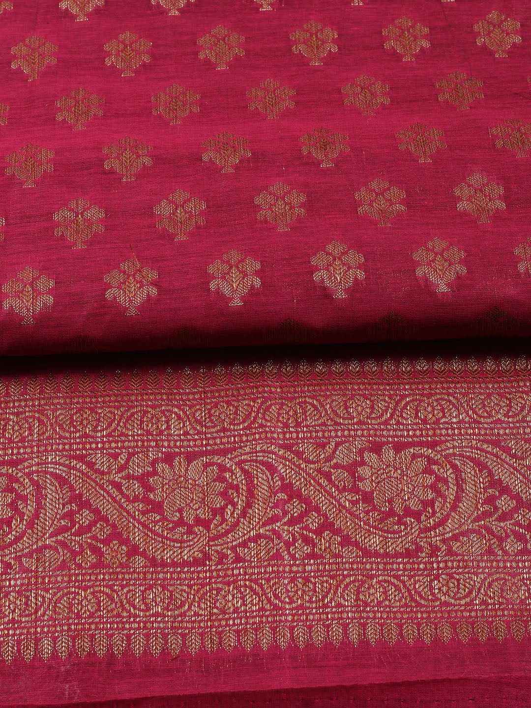 Woven Chanderi Unstitched Suit Piece With Dupatta