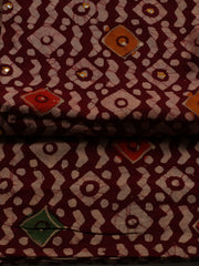 Printed Cotton Blend Unstitched Suit With Dupatta