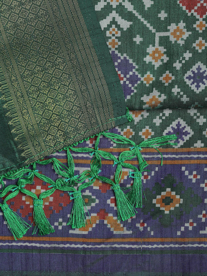 Art Silk Unstitched Suit Piece With Dupatta