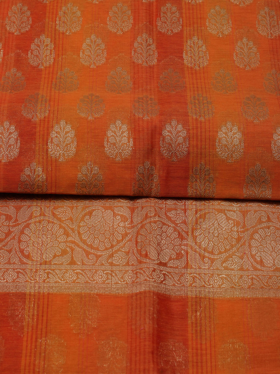 Woven Chanderi Unstitched Suit With Dupatta