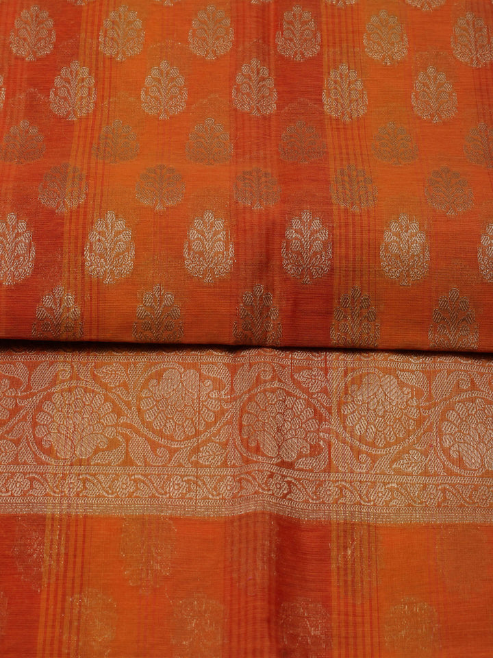 Woven Chanderi Unstitched Suit With Dupatta