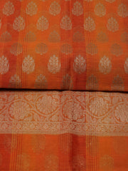 Woven Chanderi Unstitched Suit With Dupatta