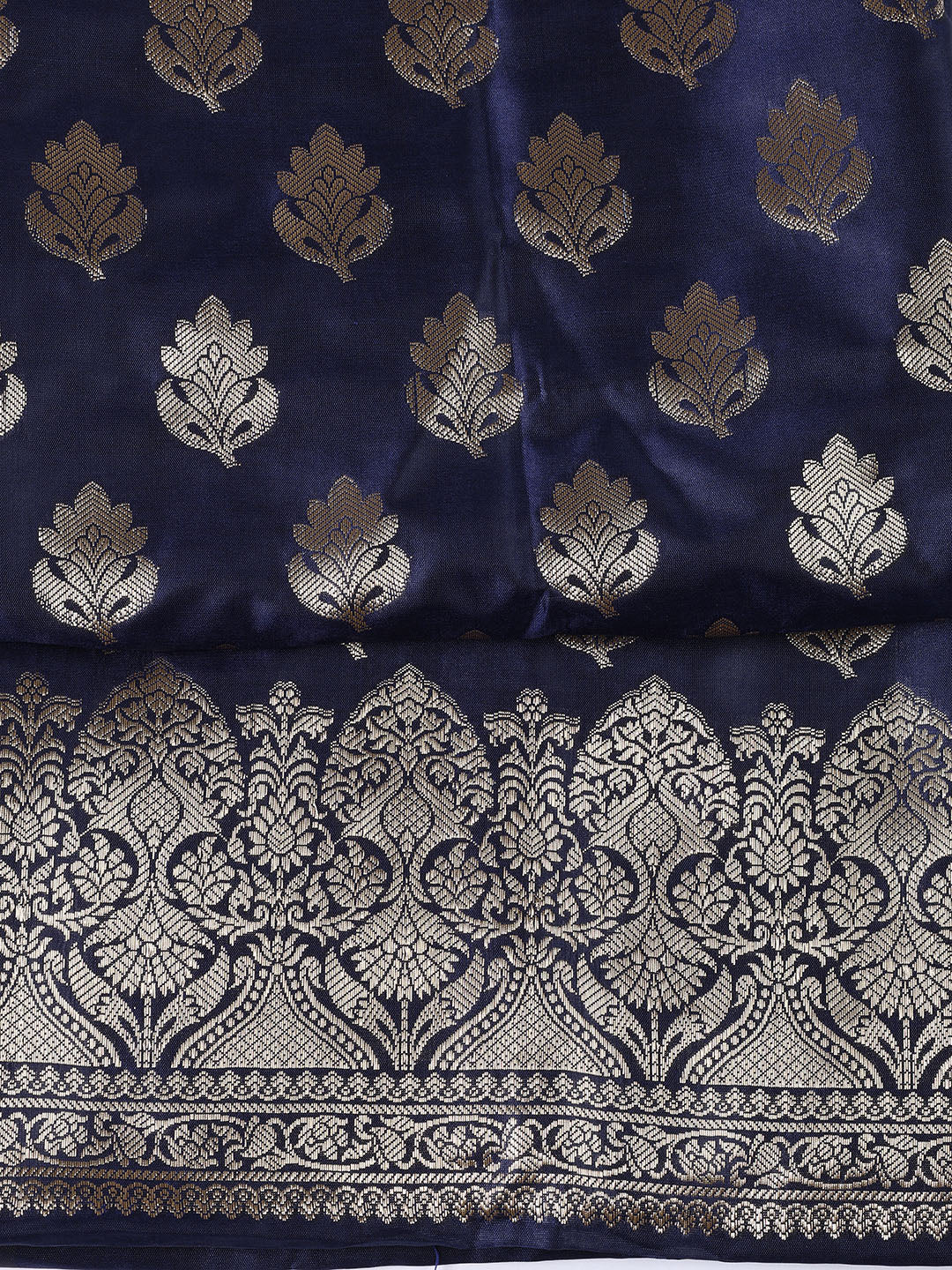 Woven Chanderi Unstitched Suit Piece With Dupatta