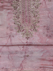 Neck Embroidery Tissue Unstitched Suit With Dupatta