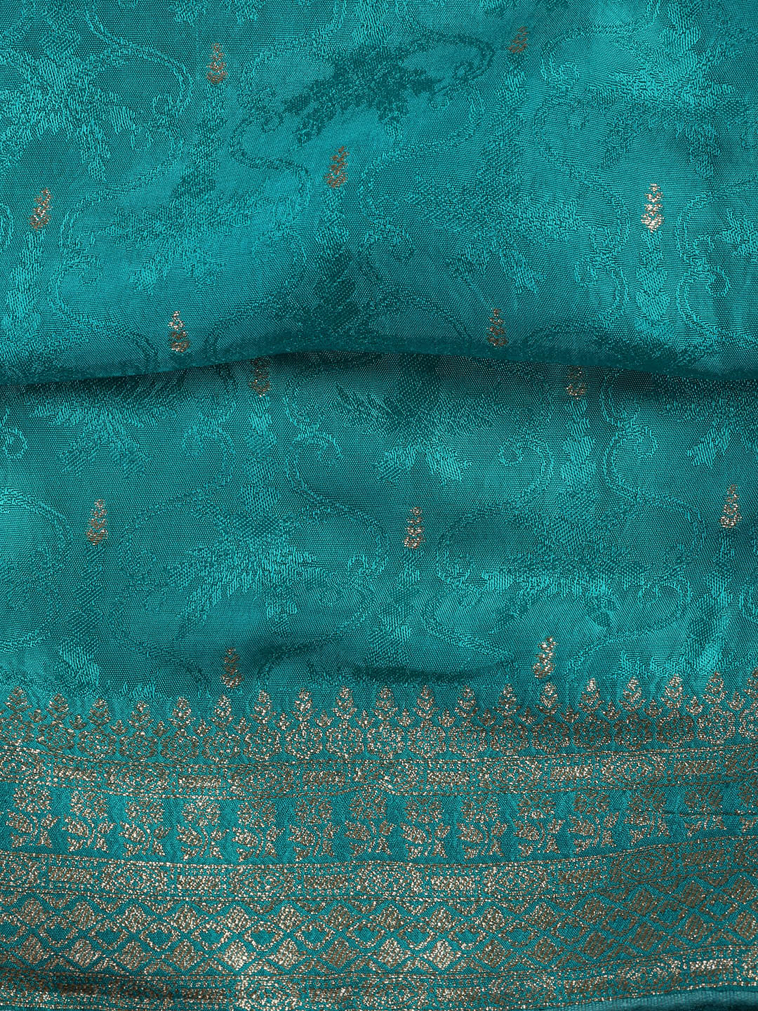 Embroidery Chanderi Unstitched Suit With Dupatta