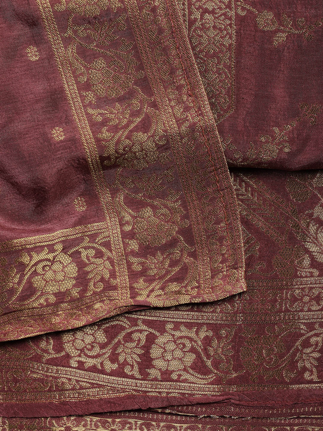 Embroidered Chanderi Unstitched Suit Piece With Dupatta