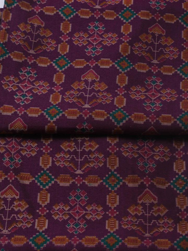 Art Silk Unstitched Suit Piece With Dupatta