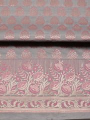 Woven Chanderi Unstitched Suit Piece With Dupatta