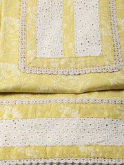 Printed Cotton Blend Unstitched Suit Piece With Dupatta