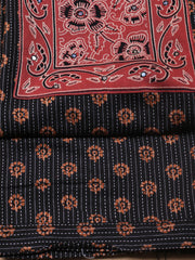 Printed Cotton Blend Unstitched Suit With Dupatta