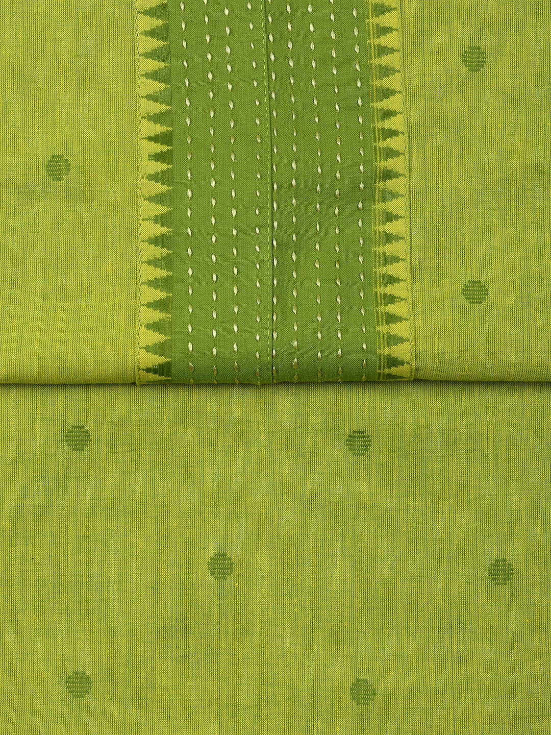 Plain Cotton Blend Unstitched Suit Piece With Dupatta