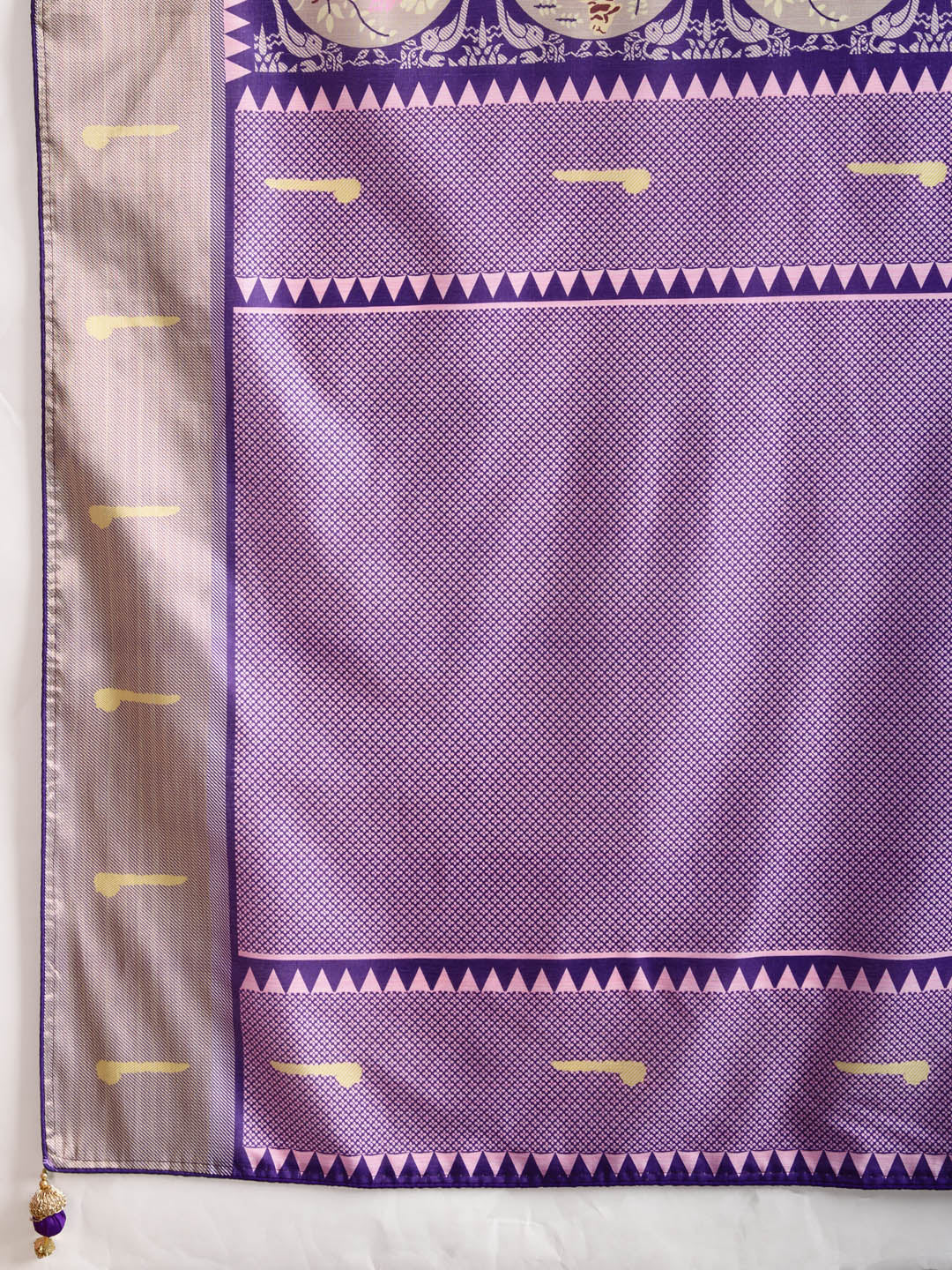 Zari Jaal Woven Art Silk Saree