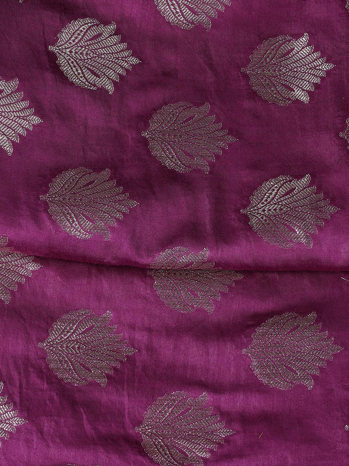 Woven Chanderi Unstitched Suit With Dupatta