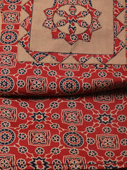 Printed Cotton Blend Unstitched Suit With Dupatta